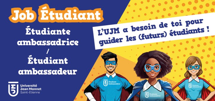 Affiche pour devenirÉtudiant ambassadeur 2025-2026