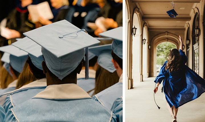 Des &eacute;tudiants en toge